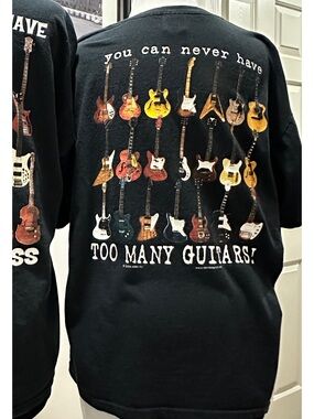 Vintage Graphic Tee - “Guitars"🎸 quote